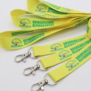 Personalized Heat Transfer Polyester Staff ID Card Lanyards Low MOQ Customization for Office Use and Promotional Gifts - Product Image 4