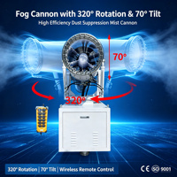 Canon à brouillard longue portée de 150 mètres monté sur camion pour la suppression mobile de la poussière par pulvérisation