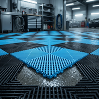 Dalles de sol de garage en vinyle PVC souple de haute qualité, dalles modulaires en PP emboîtables pour parking et atelier