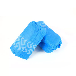 Couvre-chaussures en PP bleu jetable Non tissé fait à la main, couvre-chaussures antidérapants médicaux - Product Image 4