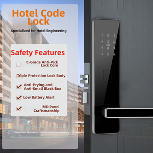 Hotel Digital Security Door Lock With WiFi RFID Password Tuya Smart Waterproof <b>Memory</b> Card BH-01-TT C-Grade Anti-Pick Lock Core - Product Image 2