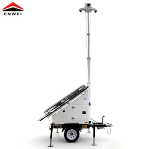 Rimorchio CCTV Solare 4G <span class=keywords><strong>5G</strong></span> Standard USA per Sicurezza 24/7 nei Cantieri Edili - Product Image 4