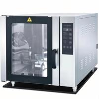 Four à convection professionnel en acier inoxydable à micro-ordinateur, 5 plateaux, chauffage rapide, idéal pour la pâtisserie et la boulangerie