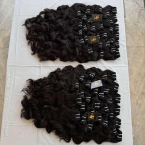 Paquetes de cabello crudo Proveedor sin procesar Venta al por mayor Paquete de cabello humano Rubio crudo indio, cabello alineado con cutícula virgen - Product Image 1