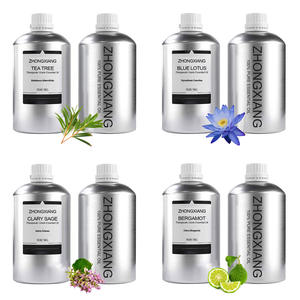 20 ans d'huile essentielle d'approvisionnement d'usine 100% d'huile de bergamote pure pour l'aromathérapie <span class=keywords><strong>Lotus</strong></span> bleu naturel et huile d'arbre à thé en vrac - Product Image 1