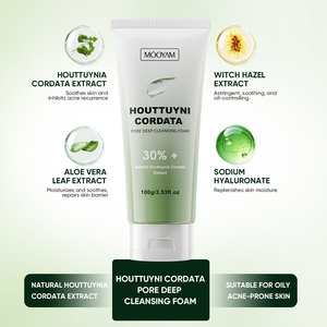 Nettoyant Moussant Doux MOOYAM Houttuynia cordata à Marque Blanche pour Nettoyage en Profondeur, Éclaircissement des Taches Légères et Contrôle du Sébum - Product Image 4