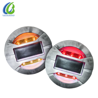 Borne de signalisation routière et marqueur en aluminium solaires synchronisés par GPS, avec réflecteur prismatique haute intensité et protection IP68 pour autoroute