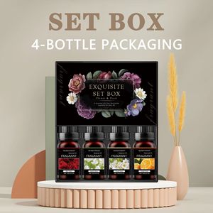 Coffret <span class=keywords><strong>d</strong></span>'huiles essentielles <span class=keywords><strong>d</strong></span>'aromathérapie, ensemble <span class=keywords><strong>de</strong></span> 4 flacons, parfum <span class=keywords><strong>d</strong></span>'intérieur longue durée, <span class=keywords><strong>d</strong></span>ésodorisant, soluble dans l'<span class=keywords><strong>eau</strong></span>, <span class=keywords><strong>rose</strong></span>, jasmin, freesia - Product Image 2