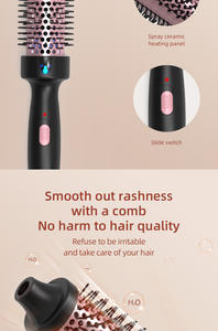 แปรงหวีผมแบบกลมแบบใช้ความร้อนเพื่อเพิ่มวอลลุ่ม |   แปรงลมร้อนเซรามิกไอออนิก ร้อนเร็ว 30 วินาที |   แปรงจัดแต่งทรง<span class=keywords><strong>ผม</strong></span>แบบแรงดันไฟฟ้าคู่สำหรับทุกสภาพเส้น<span class=keywords><strong>ผม</strong></span> - Product Image 3