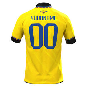 เสื้อฟุตบอลทีมชาติเอกวาดอร์แบบใหม่สำหรับผู้ชาย ชุดยูนิฟอร์มฤดูร้อน ผ้าแห้งเร็ว ระบายอากาศได้ดี - Product Image 3