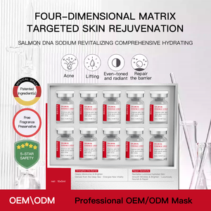 ZXIUER Tıbbi Sınıf Somon <span class=keywords><strong>DNA</strong></span>'sı İçeren 5ml 10 Şişe Yüz Cilt Bakım Serumu Centella Beyazlatıcı Yoğun Evde Kullanım - Product Image 2