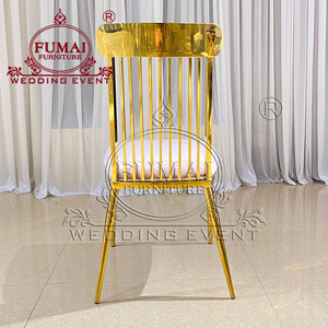 Marco de acero inoxidable Restaurante Boda Sillas Eventos Moderno - Product Image 5