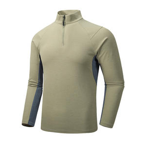 Camiseta de gimnasio de manga larga elegante personalizada para hombre HEALY, camiseta estampada con logotipo de equipo, ajuste holgado, estilo informal suave y cálido - Product Image 3