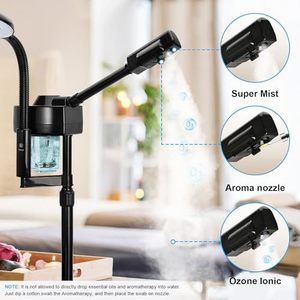 เครื่องพ่นไอน้ำโอโซนสำหรับใบหน้า, เครื่องพ่นไอน้ำสำหรับ5X สีดำสำหรับร้านเสริมสวยแบบมืออาชีพ - Product Image 2