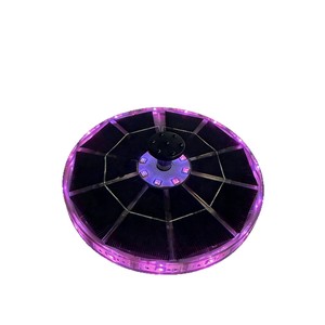 <b>Solar</b> <b>Powered</b> Floating Water <b>Fountain</b> 2.5W LED Light Garden <b>Pond</b> Decorative Outdoor Feature Contemporary Design ABS Material - Product Image 3