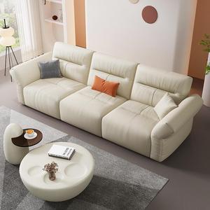 Sofá moderno, sofás reales para sala de estar, muebles de salón para el hogar americano, conjunto de sofá de cuero de lujo - Product Image 1