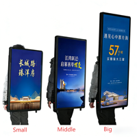 Panneau publicitaire mobile, publicité numérique mobile, sac à dos lumineux à LED, boîte lumineuse