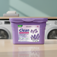 KORMESIC 240g Grosir Deterjen Pod Pencuci Pakaian Alami Ramah Lingkungan Aroma Tahan Lama Pembersih Mendalam Lavender