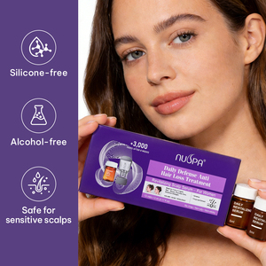 NUSPA - Suero <span class=keywords><strong>para</strong></span> el Cabello <span class=keywords><strong>de</strong></span> Crecimiento Rápido en 8 Semanas, 5 ml, No Grasoso, Extracto <span class=keywords><strong>de</strong></span> Thuja y Ginseng, Ampolla Capilar <span class=keywords><strong>para</strong></span> Mujeres - Product Image 3