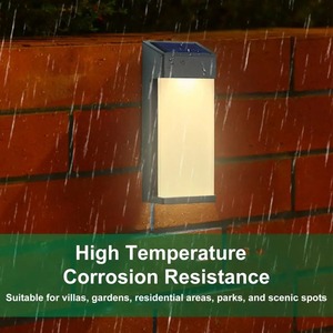Lámpara de Pared de Alta Luminosidad IP44 Impermeable con Carga Automática y Sensor de Luz, Lámpara LED Solar para Jardín y Patio - Product Image 5