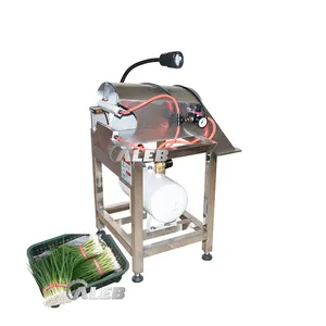 automatic Scallion parsley chives leek cleaning cutting root machine /Garlic seeding celery skinning cutting machine