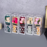 Cadeau de fleurs éternelles pour la fête des mères, la Saint-Valentin, Noël, cadeau pour un ami, bouquet de roses en savon, boîte cadeau