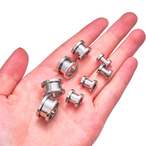 Túneles y Plugs para Oreja Unisex de Titanio, Estilo Punk Clásico, Chapados en Oro, Joyería Ortodoxa, Dilatadores de Rosca, Expansores, Calibradores de Oreja, Pendientes - Product Image 5