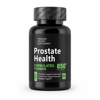 Capsules de soutien de la prostate pour hommes adultes, à base de plantes naturelles, probiotiques, antioxydants, avec Palmier nain, Pygeum africanum, Lycopène, sans gluten