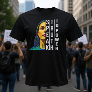 Alexandria Ocasio-Cortez Speak Truth To Power T-shirt politique - Product Image 3