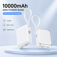Nouveaux produits 2026 : Mini batterie externe 10000 mAh avec charge rapide PD22.5W, affichage numérique et logo personnalisé en usine