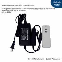 Moteur à tige de poussée électrique 12V/24V CC avec télécommande sans fil et contrôleur de levage, adaptateur secteur inclus