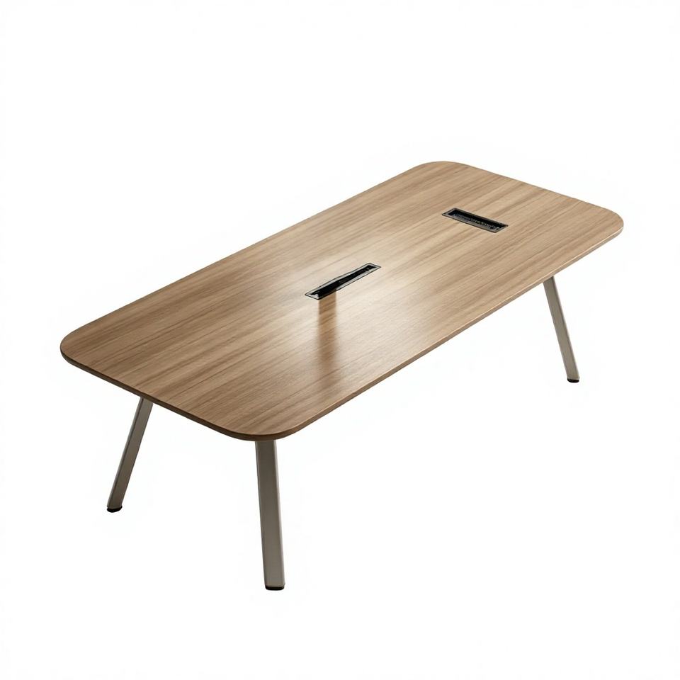 Conference Table with Power & USB Cable Box, E0 Eco Board, Patented ...