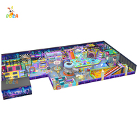 Équipement de terrain de jeux intérieur clé en main : aire de jeux souple, toboggan multiple, piscine à balles, manège, jeux au sol LED, parcours d'aventure - Direct Usine