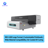 Impresora UV Plana Compacta GC-9060UV 900x600mm, Máquina de Impresión UV de Formato Pequeño con Tinta Blanca y Barniz para Productos Personalizados