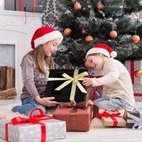 Schwarze Geschenkbox mit Fenster, Geschenkboxen mit Magnetverschluss-Deckel, Geschenkboxen für Präsente, Niedliche Box, Luxuriös für Geschenkverpackungen
