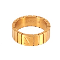 Trendiges Neues Design Handgefertigter Gerillter Titanring