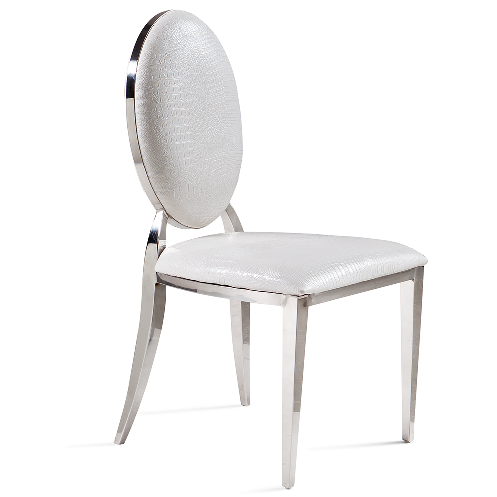 Silver banquet chair
