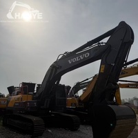 Excavatrice sur chenilles Volvo EC380 d'occasion, 38 tonnes, moteur Volvo d'origine, godet de 2,15 m³, faible nombre d'heures, prête pour l'exploitation en mine, carrière ou en mer