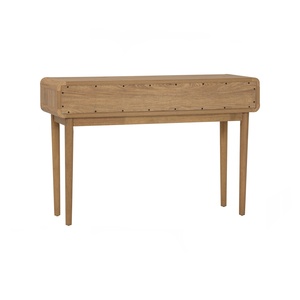 Sophisticated Natural Oak Colour LOME Console Table Slim Entryway Hall Table for Modern Home Decor and Office Reception Display - Product Image 3