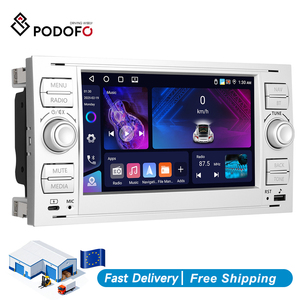 Podofo 7" 4+64GB for Ford Android Car Radio <b>Wireless</b> CarPlay Android Auto WiFi GPS BT EQ Type-C EU Stock - Product Image 1