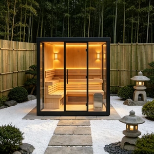 Sauna in Cedro Rosso con una Piacevole Fragranza che Calma i <span class=keywords><strong>Nervi</strong></span> e Favorisce il Sonno e la Tranquillità Mentale - Product Image 3