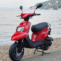 Nouveau Design Scooter à Essence 50cc 2 Temps Couleur Rouge