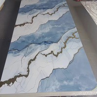 Feuille de marbre PVC Offre Spéciale lambris intérieur en plastique WPC revêtement UV panneau cannelé