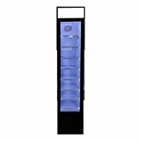 Vitrine réfrigérée en aluminium Oumeite en promotion pour boissons, avec porte vitrée, pour comptoir