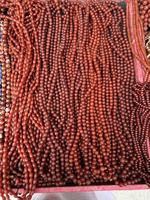 Vente en gros de perles d'agate rouge ancienne en forme de petite colonne perles d'agate rouge perles de pierre en vrac perle d'anneau