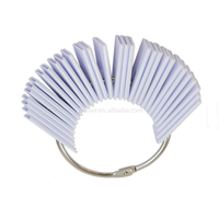 Nuanciers d'échantillons de couleur de cheveux en plastique blanc pour outils de salon de coiffure, affichage d'échantillons de teinture et de permanente pour cheveux