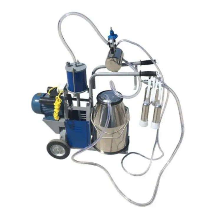 Mungitrice Elettrica Portatile Per Capre - Secchio 2L Acciaio Inox Con Pompa A Vuoto