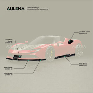 Aulena Dry <span class=keywords><strong>Carbon</strong></span> Fiber Auto Heckflügel Universal <span class=keywords><strong>Spoiler</strong></span> Custom Style Material Heckspoiler für FERRARI SF90 - Product Image 5