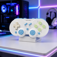 Manette de jeu rétro Aolion AL-Q10 filaire et sans fil BT pour Ninten-do Switch avec bouton Turbo, gyroscope six axes et vibration