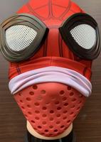 Spider-Man con máscara de silicona suave incorporada para transpirabilidad, Antiadherente al lápiz labial, antiasfixia, soporte de máscara transpirable